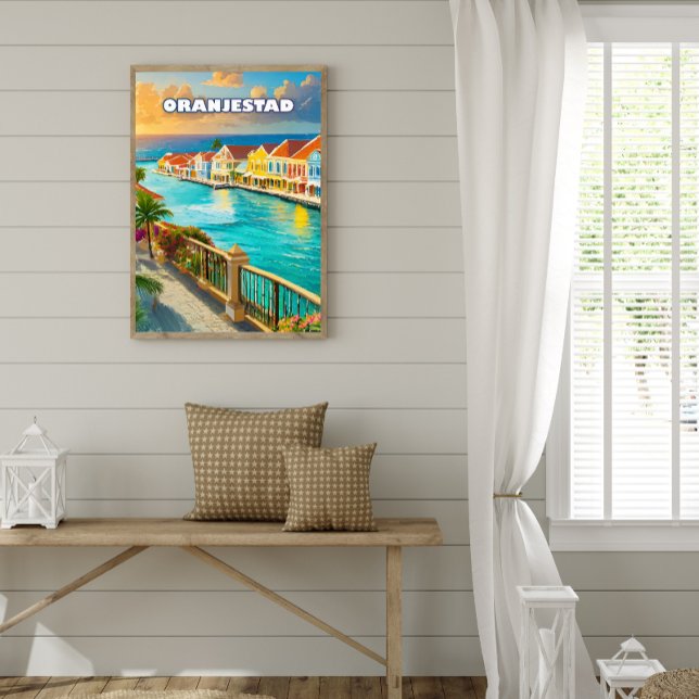 Póster Oranjestad, Caribbean jewel (Criador carregado)