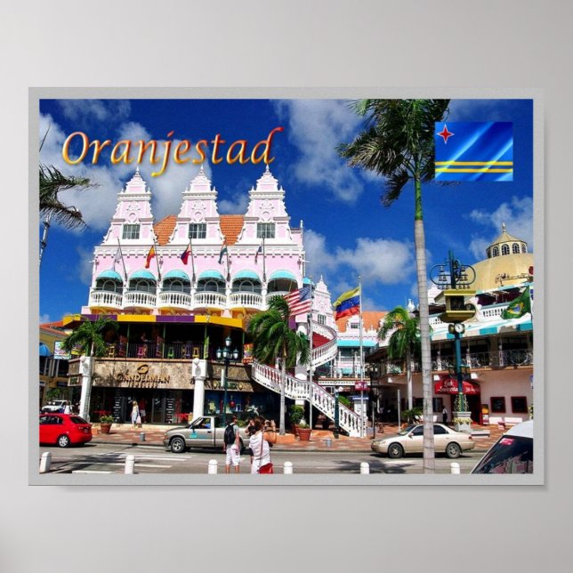 Poster Oranjestad - Royal Plaza - Aruba - (Frente)
