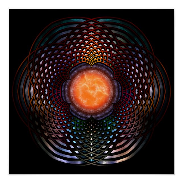 Póster Orb Moon Rings (Frente)