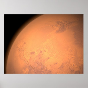 Póster Órbita acima de Valles Marineris