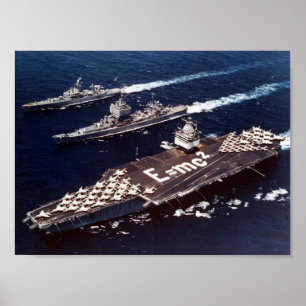 Poster Órbita do mar da operação em 1964