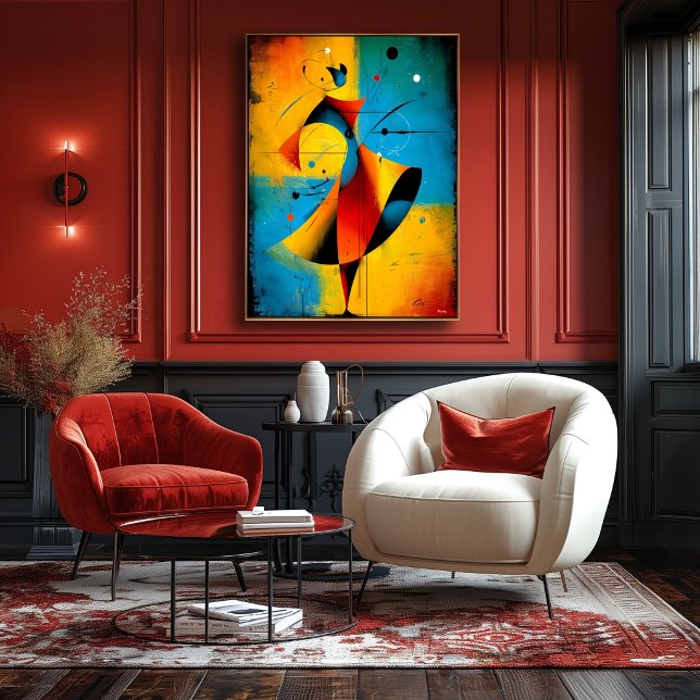 Poster Órbita Solar – Arte de Parede Geométrica Abstrata  (Criador carregado)