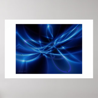 Poster Órbitos Azuis