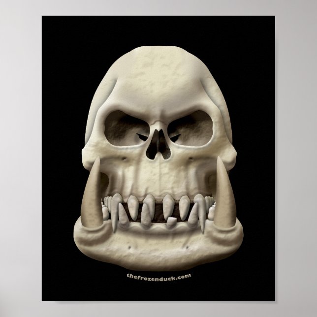 Póster Orc Skull (Frente)