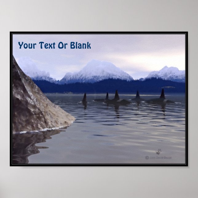 Póster Orca de Água Escura (Frente)