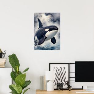 Poster Orca Ondas tempestuosas, Cartaz