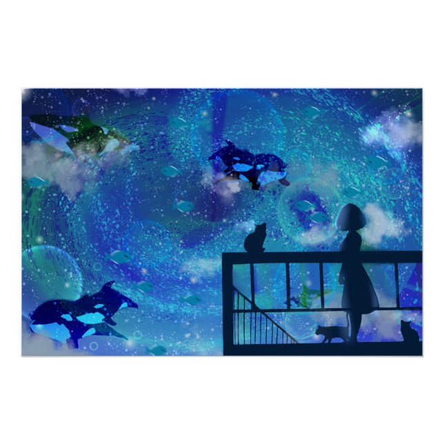 Póster Orca Whales (Frente)