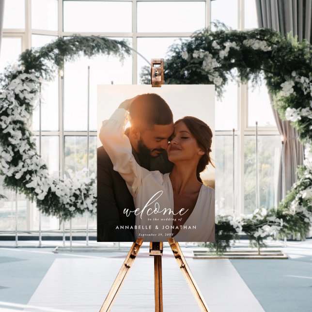 Poster Orçamento simples foto de casamento bem-vindo euca (Criador carregado)