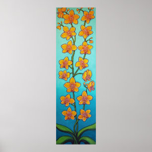 Poster Orchid Azure Bliss por Lisa Lorenz