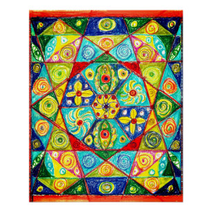 Póster ordem abstrato