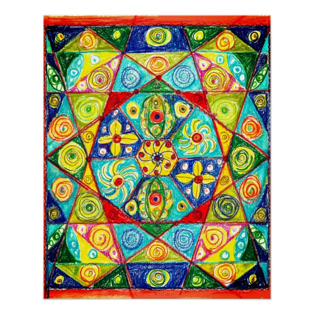 Póster ordem abstrato (Frente)