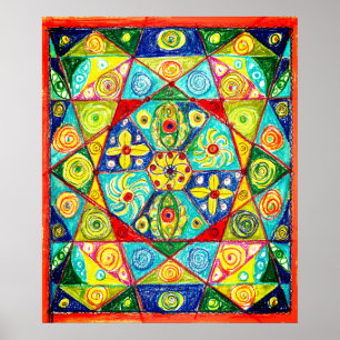 Poster ordem abstrato