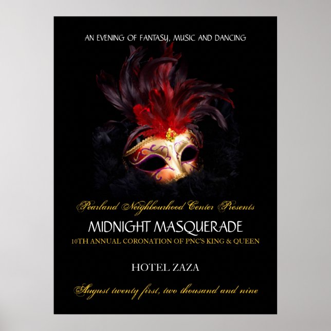 Póster Ordem Personalizada Pearland (Frente)