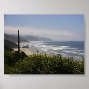Póster Oregon Coast