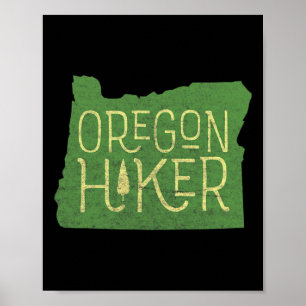 Poster Oregon Hiker ao ar livre - Clientes retrorreflecto