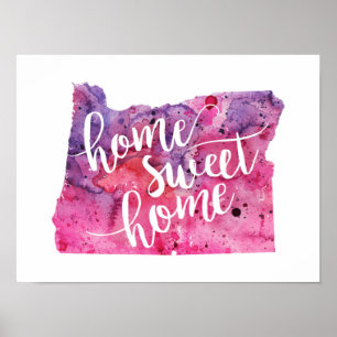 Poster Oregon Home doce Home