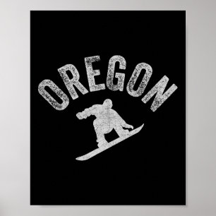 Poster Oregon Snowboarder Legal Ou Snowboard Oregon Win
