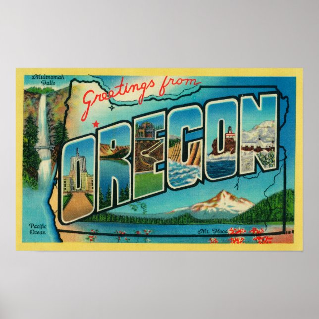 Póster OregonLarge - Letra Cena 3 (Frente)