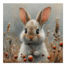 Póster Orelhas Efêmeras: Um Coelhinho Cheio de Caprichos