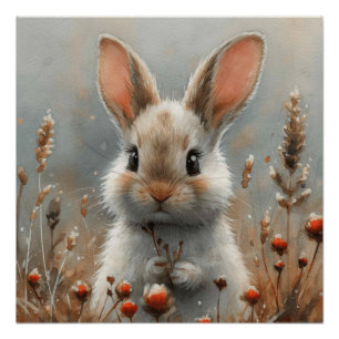 Póster Orelhas Efêmeras: Um Coelhinho Cheio de Caprichos