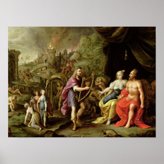 Póster Orfeu no submundo (Frente)