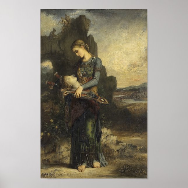 Póster Orfeus por Gustave Moreau (Frente)