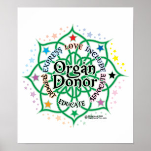 Póster Organ Donor Lotus