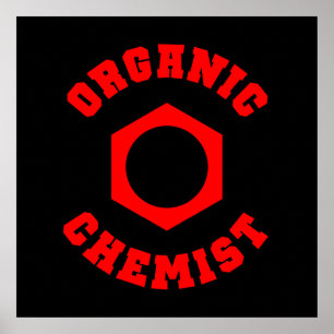 Poster orgânico do químico