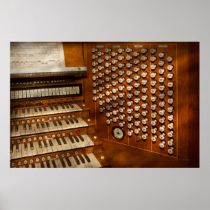 Poster Organista - Pronto para os controles