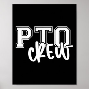 Poster Organização de Pais e Professores Retro Pto Crew D