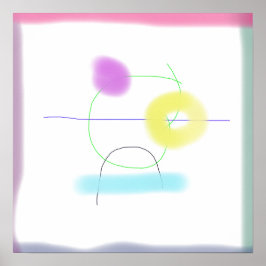 Poster Organizado em um fundo branco