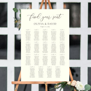 Poster Organograma de Cores do Ivory & Taupe 19 mesa Seat