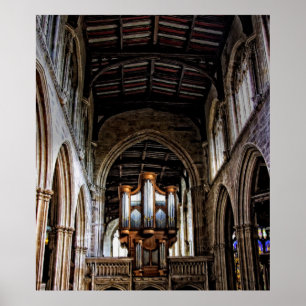 Póster Órgão de tubulação