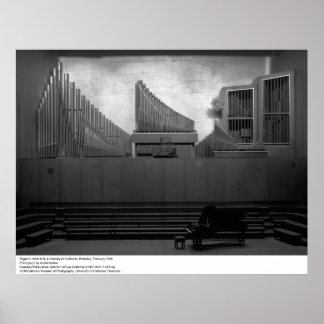 Poster Orgão em Hertz Hall, UC Berkeley, 1966