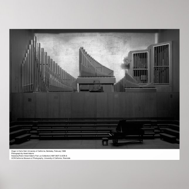 Poster Orgão em Hertz Hall, UC Berkeley, 1966 (Frente)