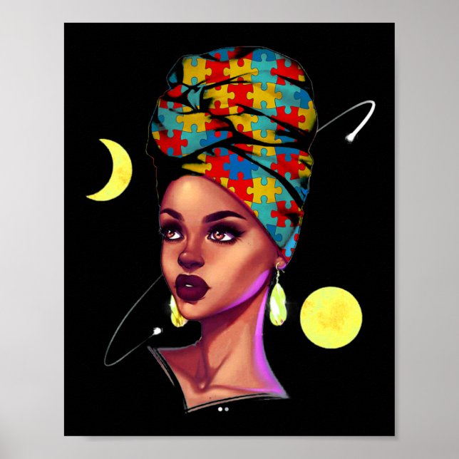 Poster Orgulho Afro-Americano Mês da História Negra Autis (Frente)