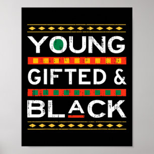 Poster Orgulho Americano Jovem Talentoso E Negro História