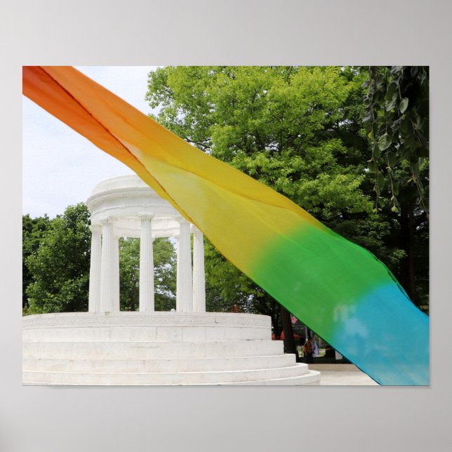 Poster Orgulho Arco-íris de Marshall Michigan  (Frente)