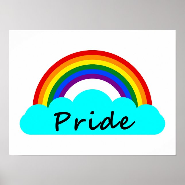 Poster Orgulho - Arco-íris LGBT (Frente)