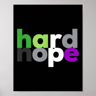 Poster Orgulho Aroace Difícil Não LGBTQ, LGBT Aro Ace Aro