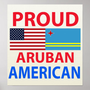 Poster Orgulho Aruban Americano