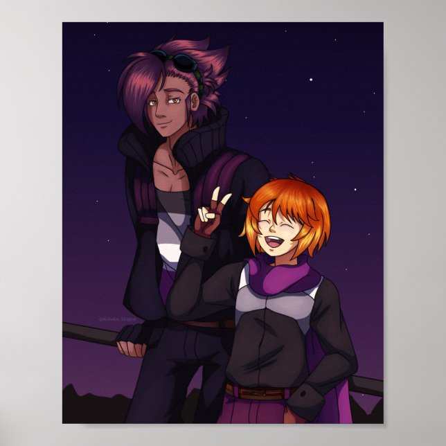 Poster Orgulho Asexual (Frente)