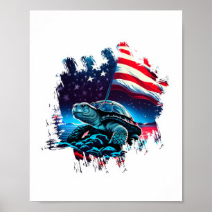 Poster Orgulho Asexual Ace Flag Tartaruga Sutil LGBTQ