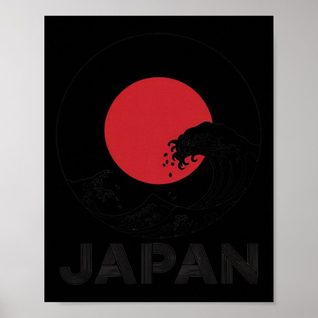 Poster Orgulho Atlético Nacional Japonês Retro Número Dez (Frente)
