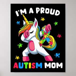 Poster Orgulho Autismo Mãe Dab Dance