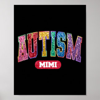 Poster Orgulho Autismo Mimi Autismo Sensibilização Mês Mã