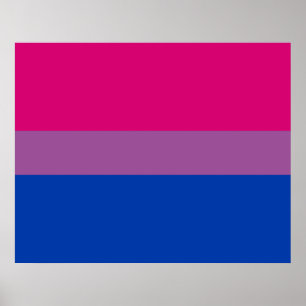 Poster Orgulho Bissexual (Bandeira Bi)