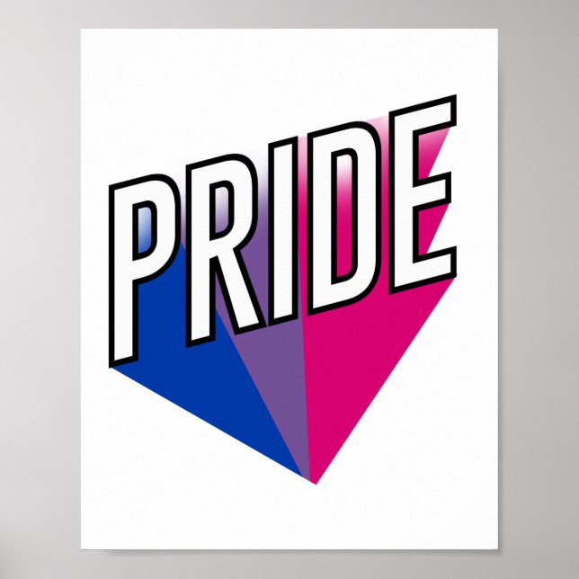 Poster Orgulho Bissexual Explode (Frente)