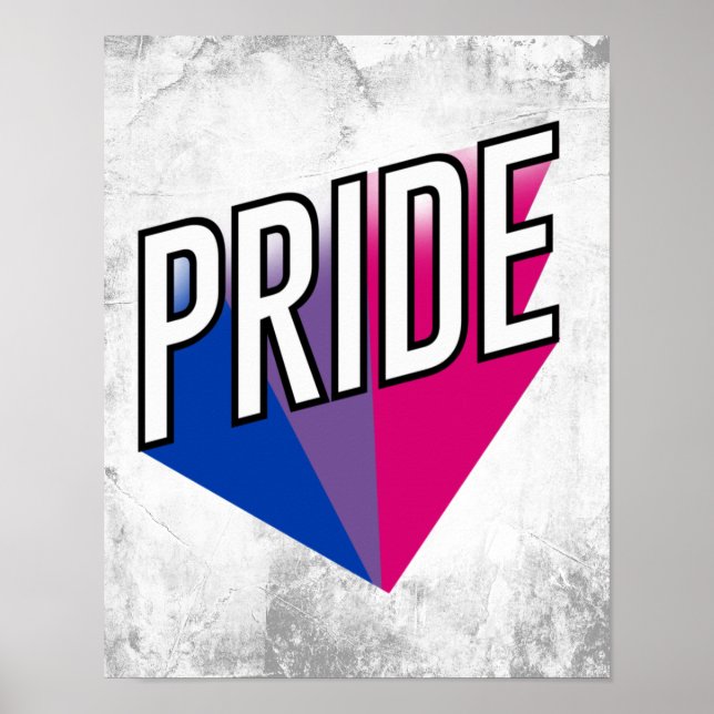 Poster Orgulho Bissexual Explode (Frente)