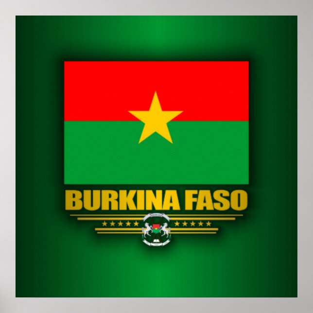 Póster Orgulho Burkina Faso (Frente)